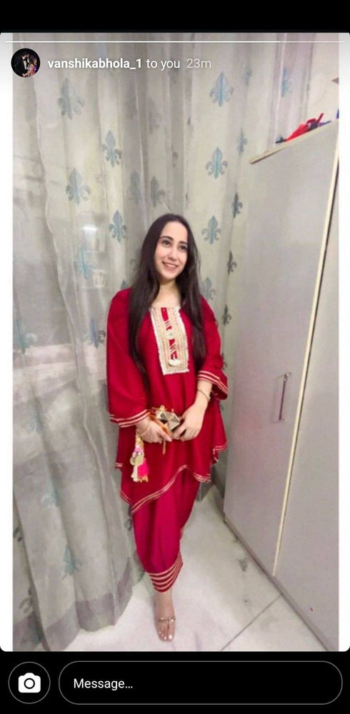 Magenta Pink Punjabi Suit